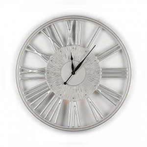 Часы настенные круглые серебро Graceful IN SHAPE CRACEFUL 00-3860065 Серебро