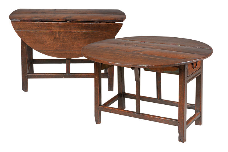 SOR27473 Приставной столик из примитивного дуба Gateleg ijlbrown  - Вид №5