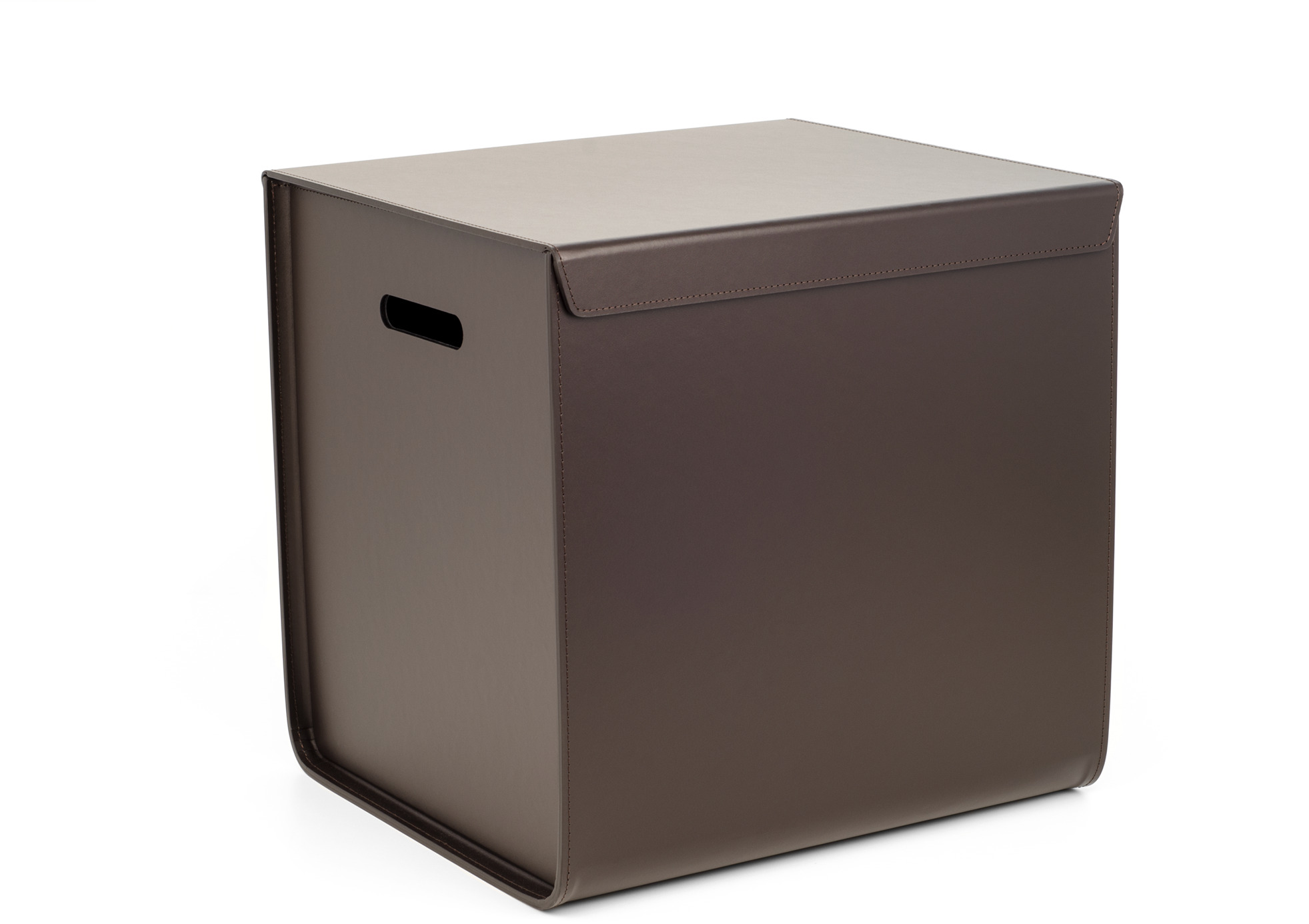 Шкаф Atena - 39X35XH40 см / из регенерированной кожи_темно-серый