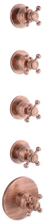 GUGLIELMI Встраиваемый термостатический смеситель для душа на 5 отверстий Classica Fiin00992 - Вид №2