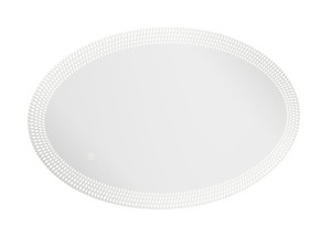 Алюминиевое овальное зеркало со встроенным настенным освещением