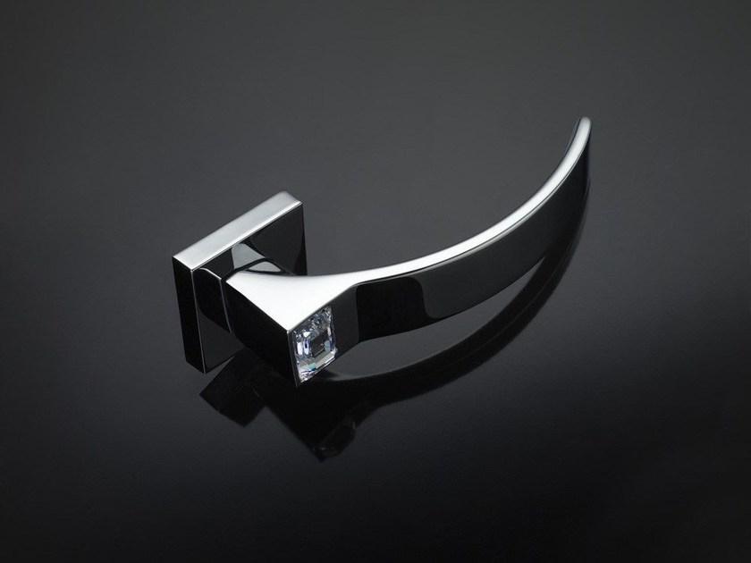 LINEA CALI' Ручка из хромированной латуни с кристаллами Swarovski® на пластине Elios crystal sun-id-1474219 - Вид №1