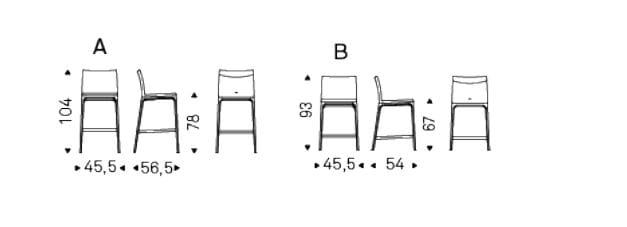 Высокий стул со спинкой Cattelan italia Аркадия ARCH-00040836 - Вид №6
