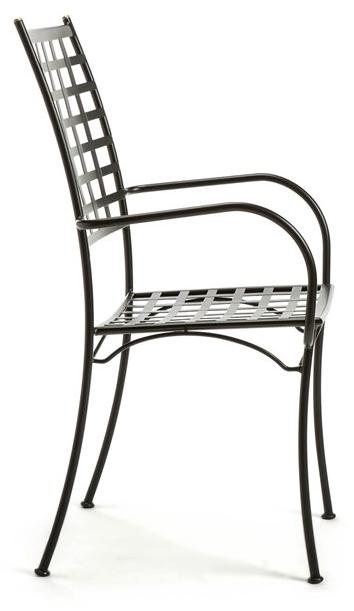 Vermobil Штабелируемый металлический садовый стул с подлокотниками Tosca To301 - Вид №1