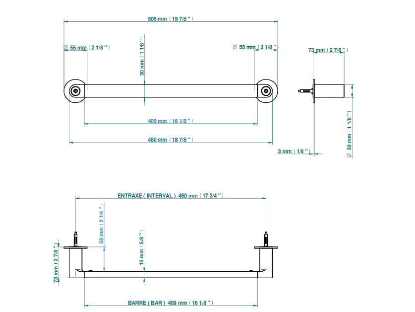 Держатель для полотенец THG Paris ZOOM.12 ARCH-00138779 - Вид №2