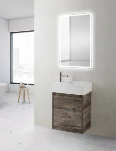 Мебель для ванной правосторонняя BelBagno KRAFT MINI-450/250-1A-SO-PP-R