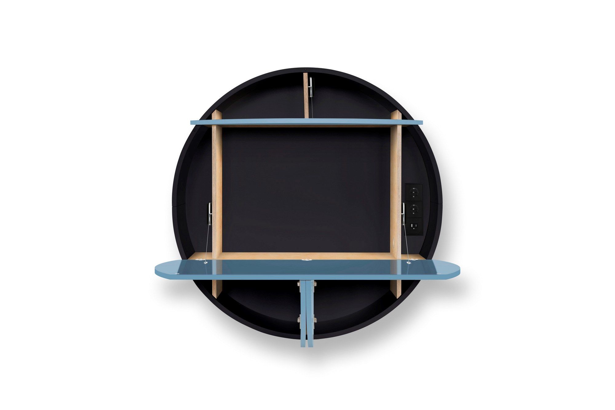 Деревянный подвесной письменный стол для ПК с откидными дверцами EMKO PILL EXTRA ARCH-00125892 - Вид №12