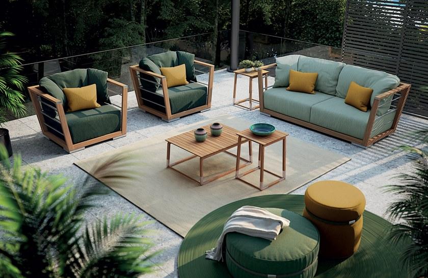 Atmosphera Квадратный садовый столик из тика Cycle Cy.sq - Вид №2