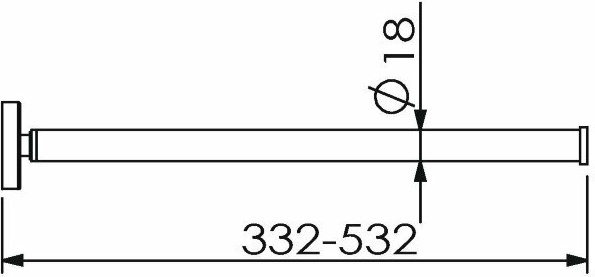 11009A Полотенцедержатель подвесной цвет хром LANGBERGER BURANO - Вид №3