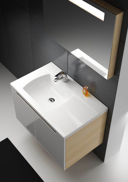 Тумба под умывальник SDD Classic 700 каппучино/белый Ravak X000001092 - Вид №1