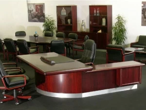 Dyrlund Исполнительный угловой стол Skyline / super skyline 8101b-1-alu