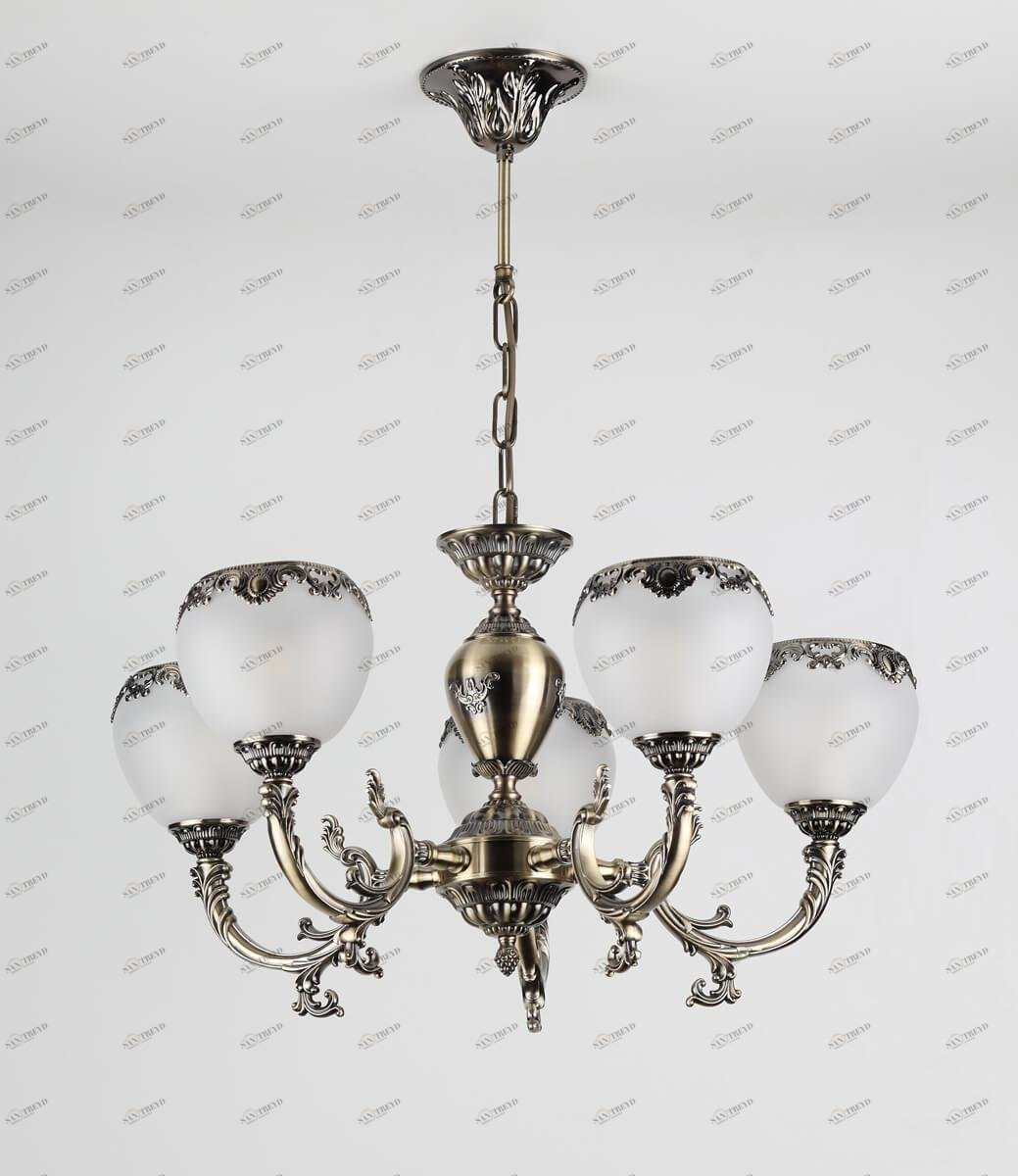 Подвесная люстра Rivoli Albertina 2027-205 RIVOLI ДИЗАЙНЕРСКИЕ, ALBERTINA 337115 Белый;бронза 
