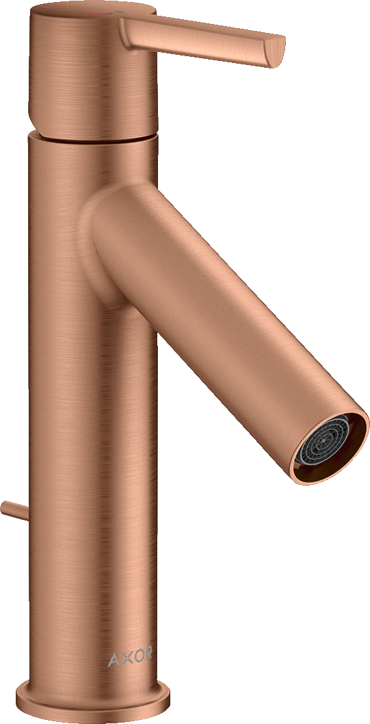 10007310 Смеситель для раковины 100, однорычажный, CoolStart, с рычажной ручкой и сливным гарнитуром AXOR STARCK