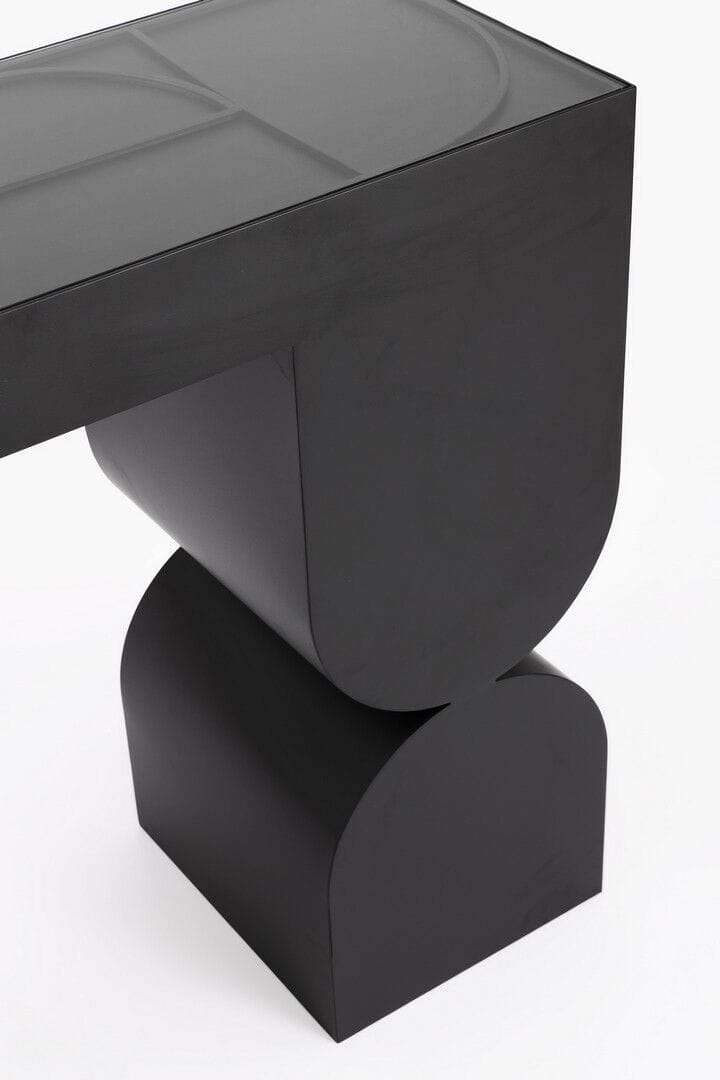 Прямоугольный стальной консольный стол с порошковым покрытием BIZZOTTO Archie ARCH-00095720 - Вид №3