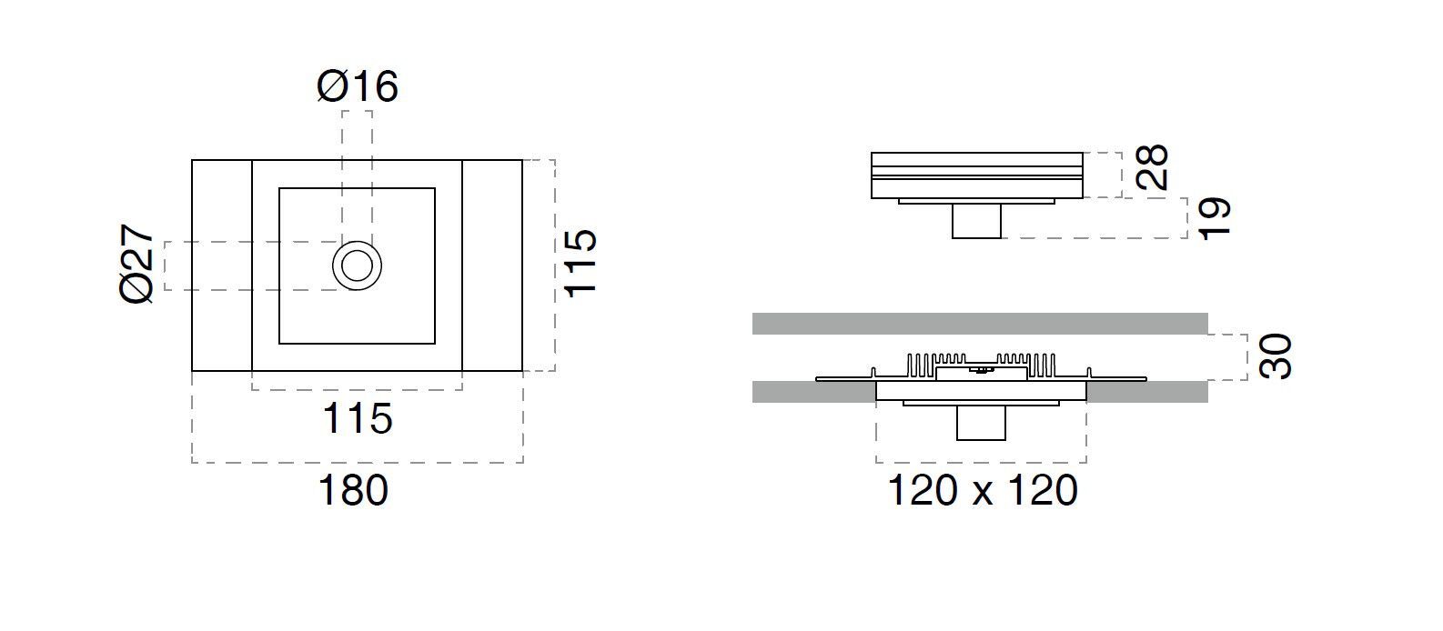 Cristaly ® утопленный светодиодный прожектор 9010 novantadieci MINILED CILLI ARCH-00035286 - Вид №3