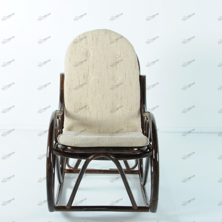 Кресло-качалка с подушкой 97х117 см темный коньяк Calamus Rotan VINOTTI  00-3885264 Коричневый 