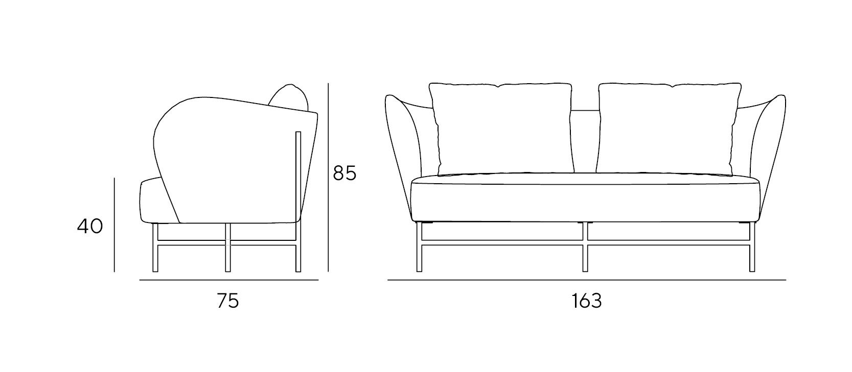 2-местный кожаный диван Innova Imbottiti цирк ARCH-00150799 - Вид №2