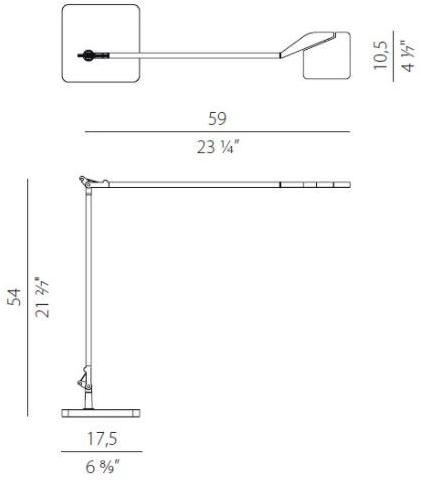 PANZERI Светодиодная настольная лампа из литого под давлением алюминия Jackie iot sun-id-1422066 - Вид №6