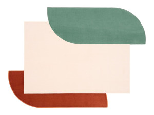 Ковер ручной работы с геометрическим рисунком