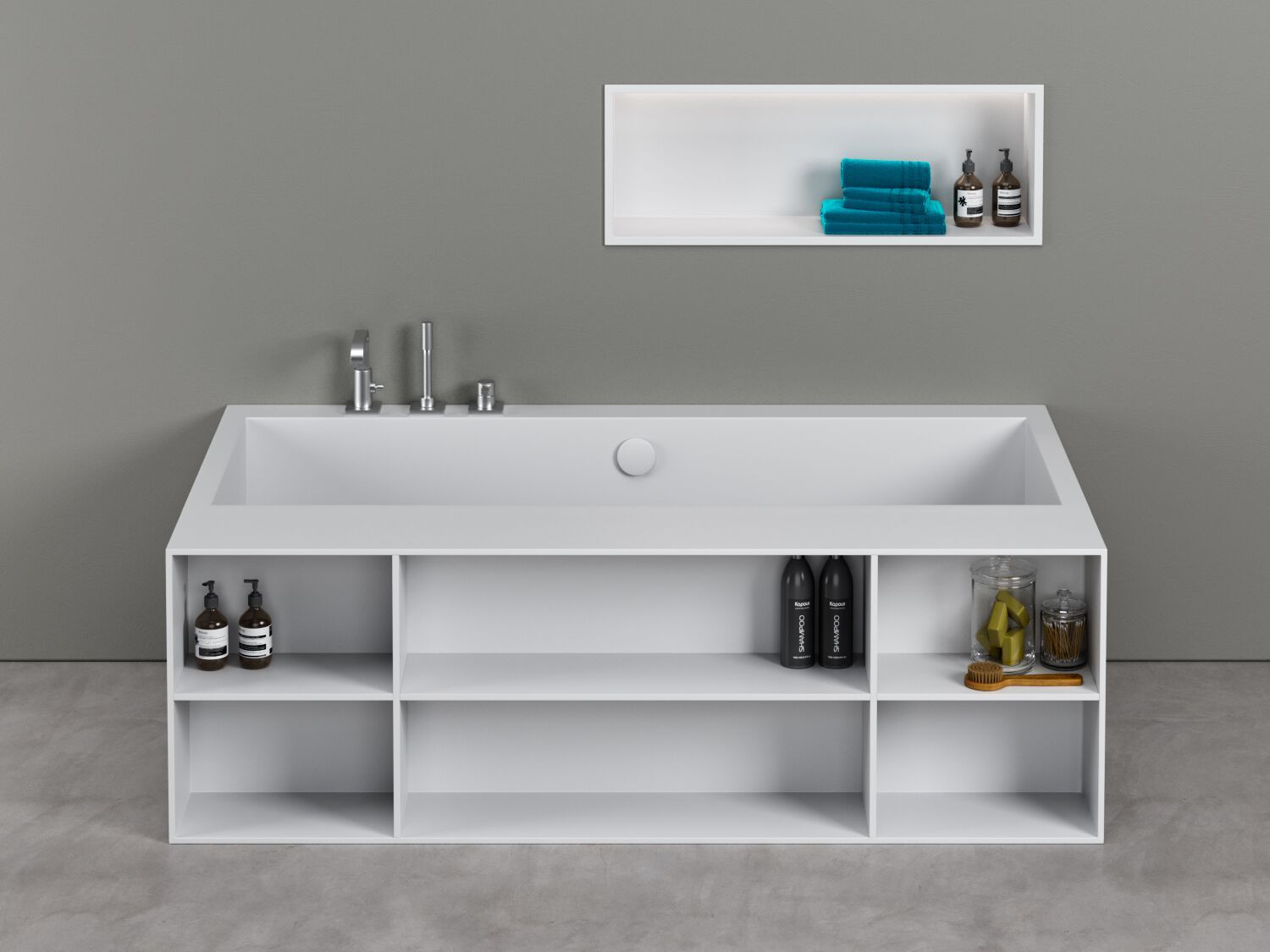 Аксессуар книжный шкаф для ванны Corian® Acquapazza Corian ® elements ARCH-00121176 - Вид №1