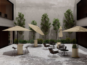 Алюминиевое основание зонтика