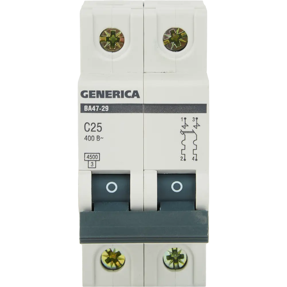 Автоматический выключатель Generica ВА47-29 2Р для защиты электросети 84798305 STLM-0055297 - Вид №5