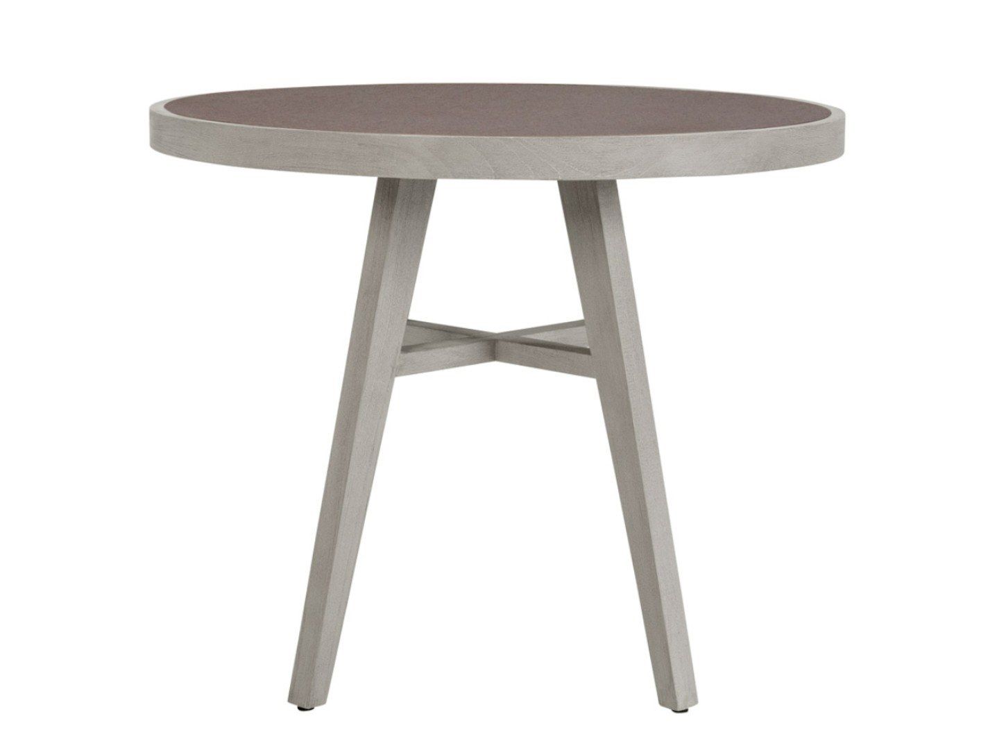 Круглый стол из тикового дерева с керамической вставкой JANUS et Cie Альпинарий ARCH-00064267 - Вид №1