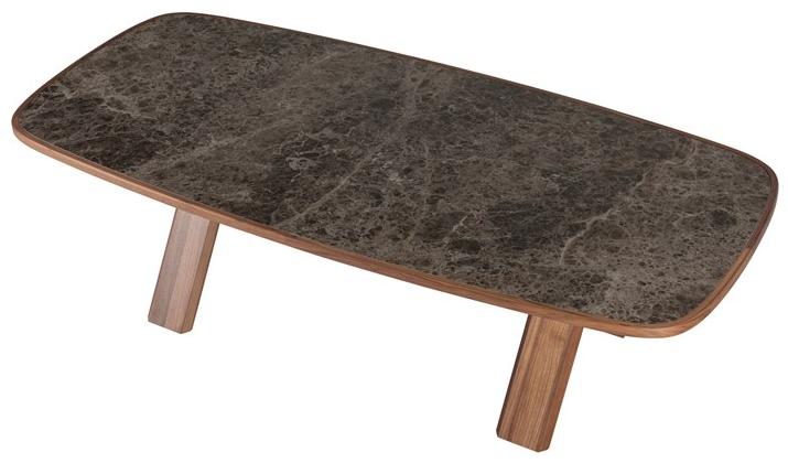 Tonin Casa Прямоугольный стол из ореха и столешница из керамогранита Still sun-id-1510036 - Вид №1