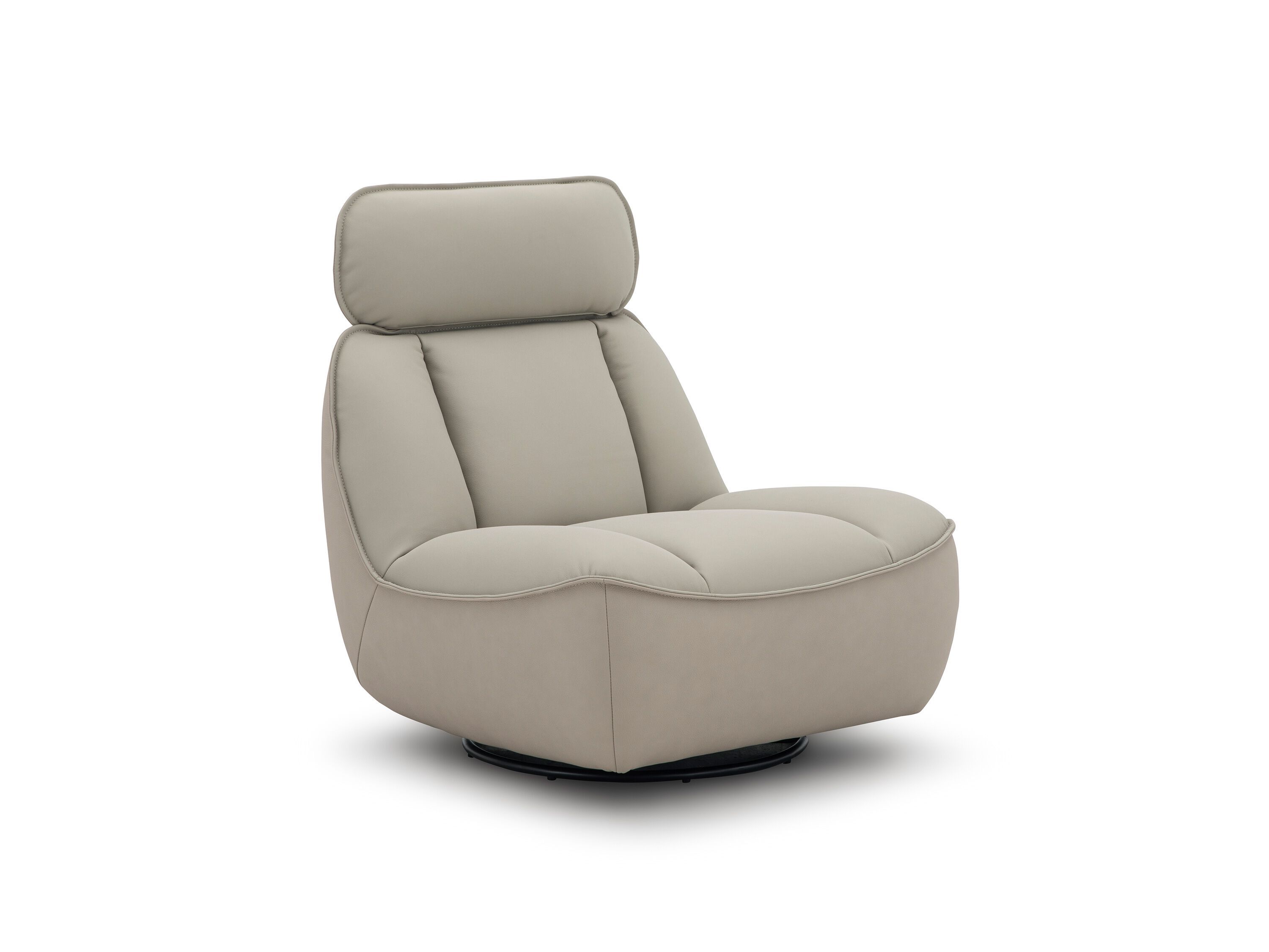 Вращающееся кресло из кожи и ткани с подголовником CAMPO DE' FIORI CL129 ARCH-00101183 - Вид №2