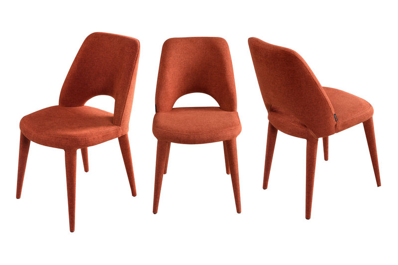 FUPP0011 Набор из 5 стульев Darwin Side (цвет ржавчины) ijlbrown  - Вид №3