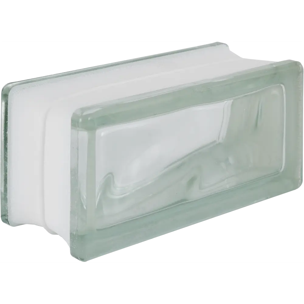 Стеклоблок Богема бесцветный половинка Волна 13940050 STLM-2191357 SEVES BASIC 