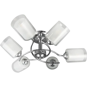 Люстра потолочная JLIGHT RIFT 6 ламп 28 м², цвет хром 84534221 STLM-2077417