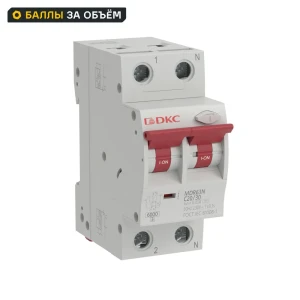 Дифференциальный автомат DKC Yon 2P C20 А 30 мА 6 кА А