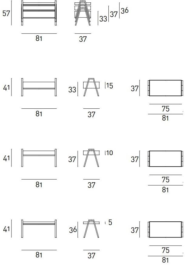 Living Divani Штабелируемый деревянный журнальный столик sun-id-1451081 - Вид №2