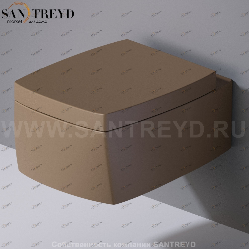 S571132 Подвесной унитаз настенный Желтый A. e T. Italia SQUARE Италия AeT ITALIA