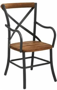 MOBIKA GARDEN Садовый стул из алюминия и дерева с подлокотниками Largo