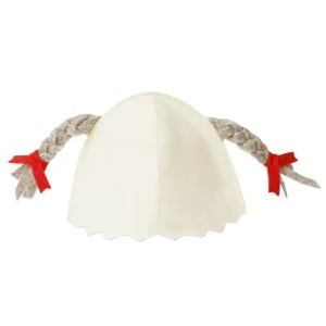 Шапка для бани ГлавБаня «Малышка» фетр цвет белый