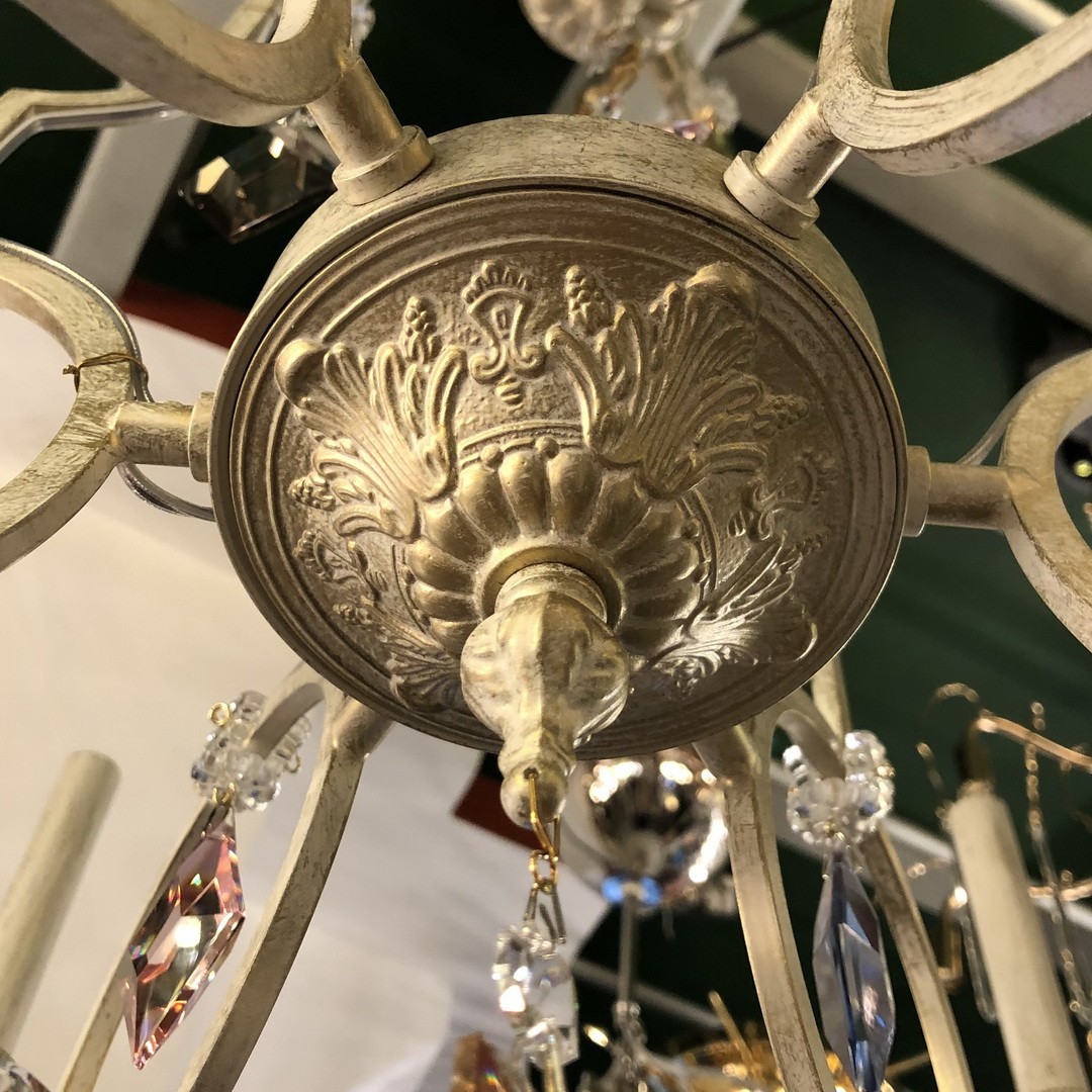 Masiero 3050/3+3 LIZZI avorio люстра подвесная 89185 - Вид №2