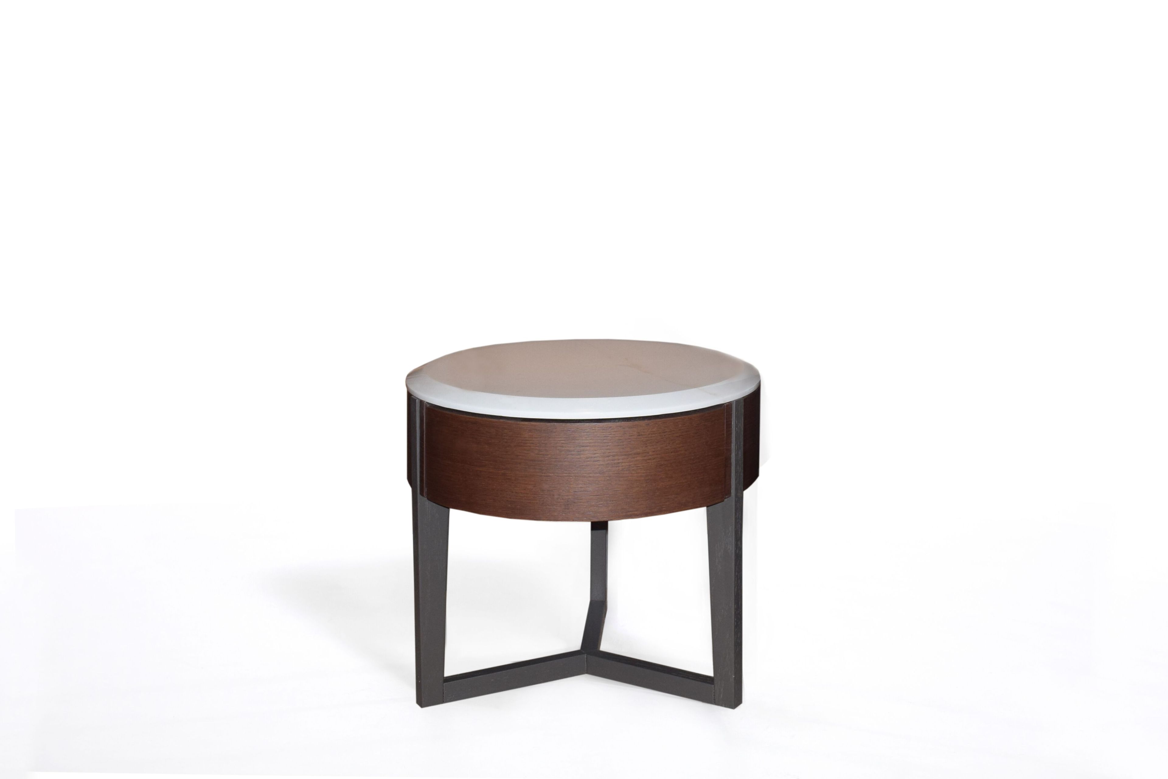 Круглая прикроватная тумбочка из МДФ с ящиками ABLE ORBIT ARCH-00081662 - Вид №1