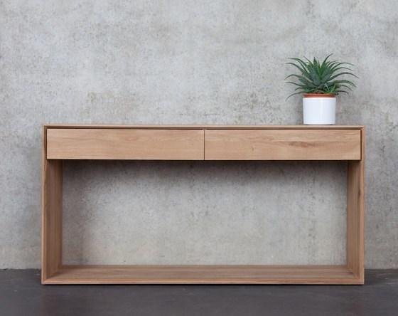 Ethnicraft Консоль из массива дерева с ящиками Oak nordic 51444 - 51447 - Вид №1