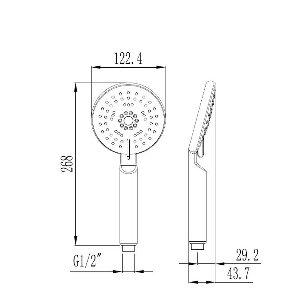 Лейка для душа Esko ESP115 4 режима цвет хром 85283119 STLM-2197424 - Вид №1