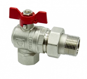 HLV-101228.№.01 Кран шаровой HLV Optima угловой с полусгоном