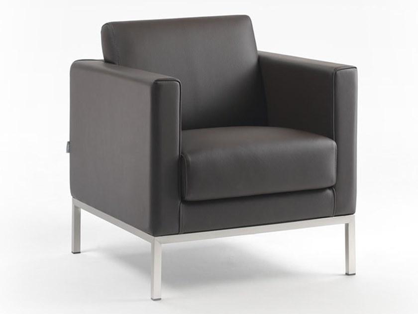 Marelli Кожаное кресло с подлокотниками Cubic sun-id-1429890 - Вид №2