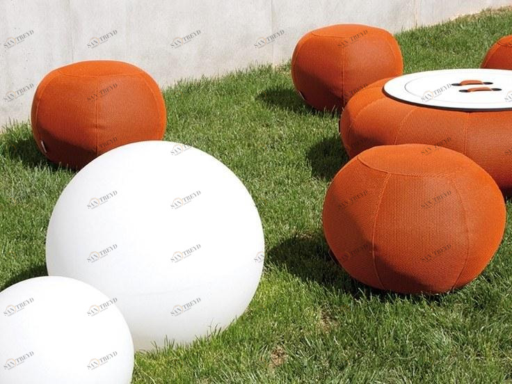 OGO Круглый садовый пуф из ткани sun-id-1440983