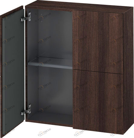 LC116705353 L-Cube Шкаф Каштан темный, декор Duravit