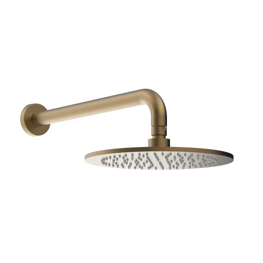 Graffio Круглая лейка душа Ø 240 мм с круглым держателем 350 мм. GY802  - Вид №1