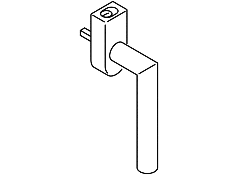 162PBFGA.2K оконная ручка HEWI Edition matt | Polyamid  - Вид №2