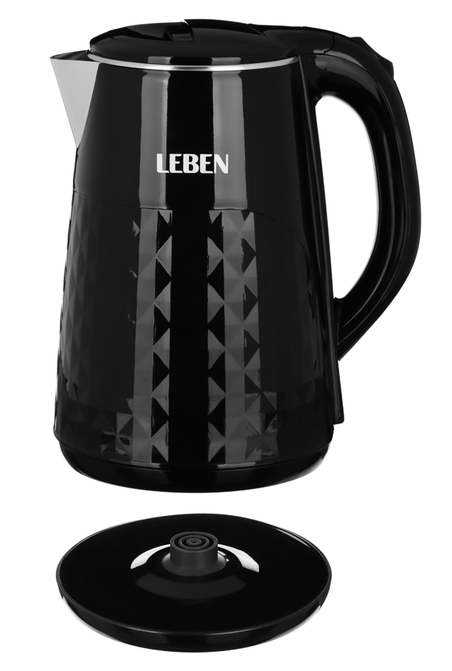 9237196 Электрочайник LEBEN 291-107 черный STDN-0004076 - Вид №4