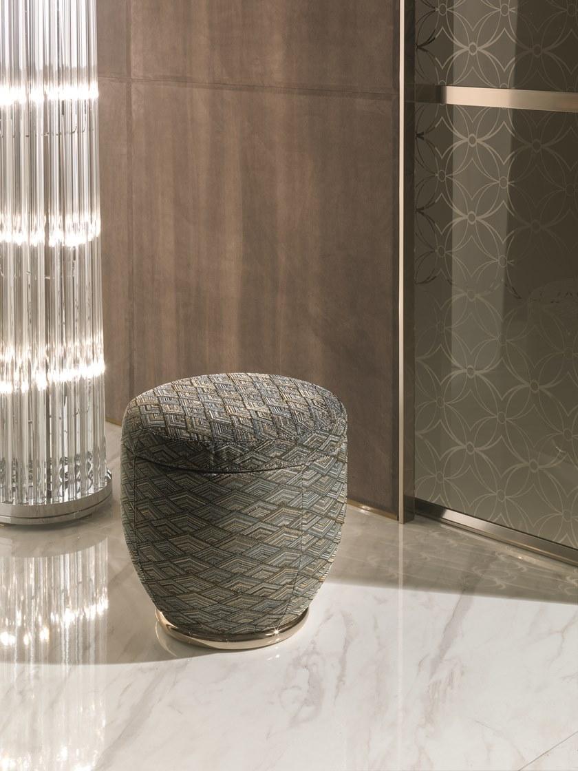 Longhi Круглый пуф из ткани Loveluxe 2014 – royal collection X 407 - Вид №1