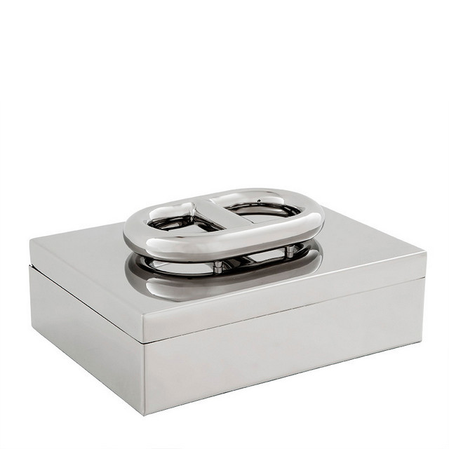 Шкатулка для драгоценностей Cayman S от Eichholtz EICHHOLTZ EICHHOLTZ 060222 Хром  - Вид №1